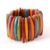 Bracelet en tagua muticolore - Madame Framboise