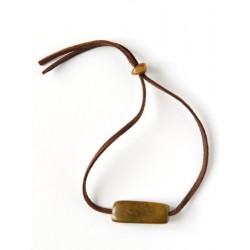 Bracelet cordon en tagua couleur bronze - Madame Framboise