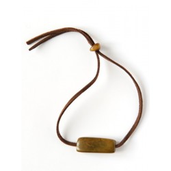 Bronze colored tagua cord bracelet - Madame Framboise