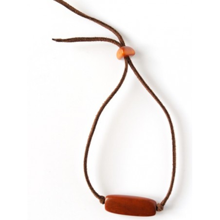 Marron tagua cord bracelet - Madame Framboise