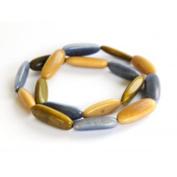 Bronze and slate tagua bracelet - Madame Framboise