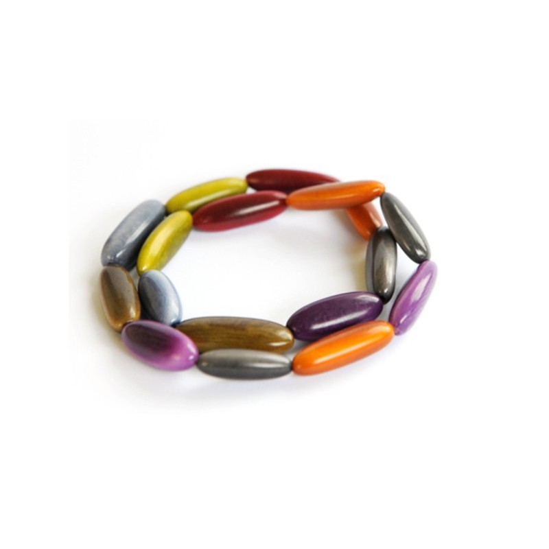 Autum, colors fashion tagua bracelet - Madame Framboise