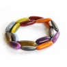 Bracelet fantaisie en tagua couleurs d'automne - Madame Framboise