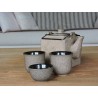 Large square ceramic teapot - Madame Framboise