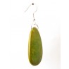 Boucles d'oreilles "Goutte" en tagua vert olive - Madame Framboise